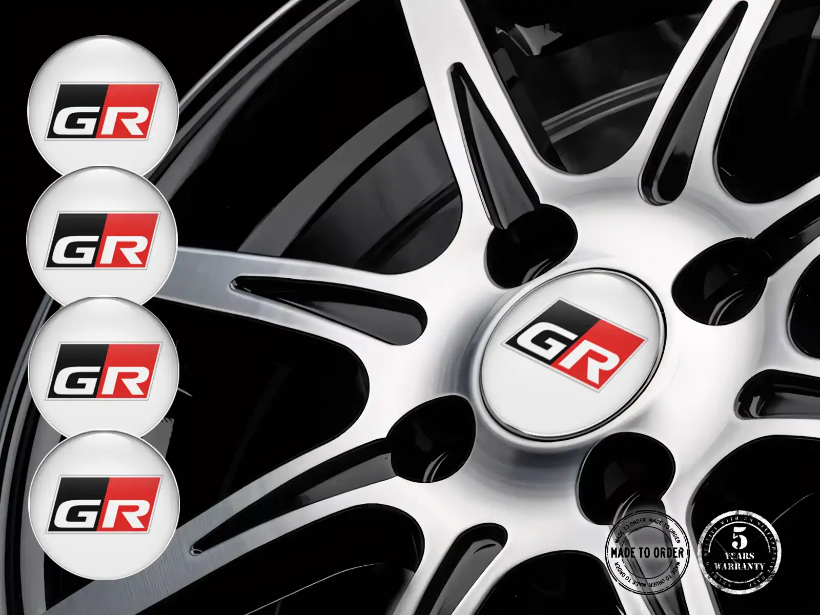 Toyota Rademblem Ausgabe Premium Gewölbte Aufkleber